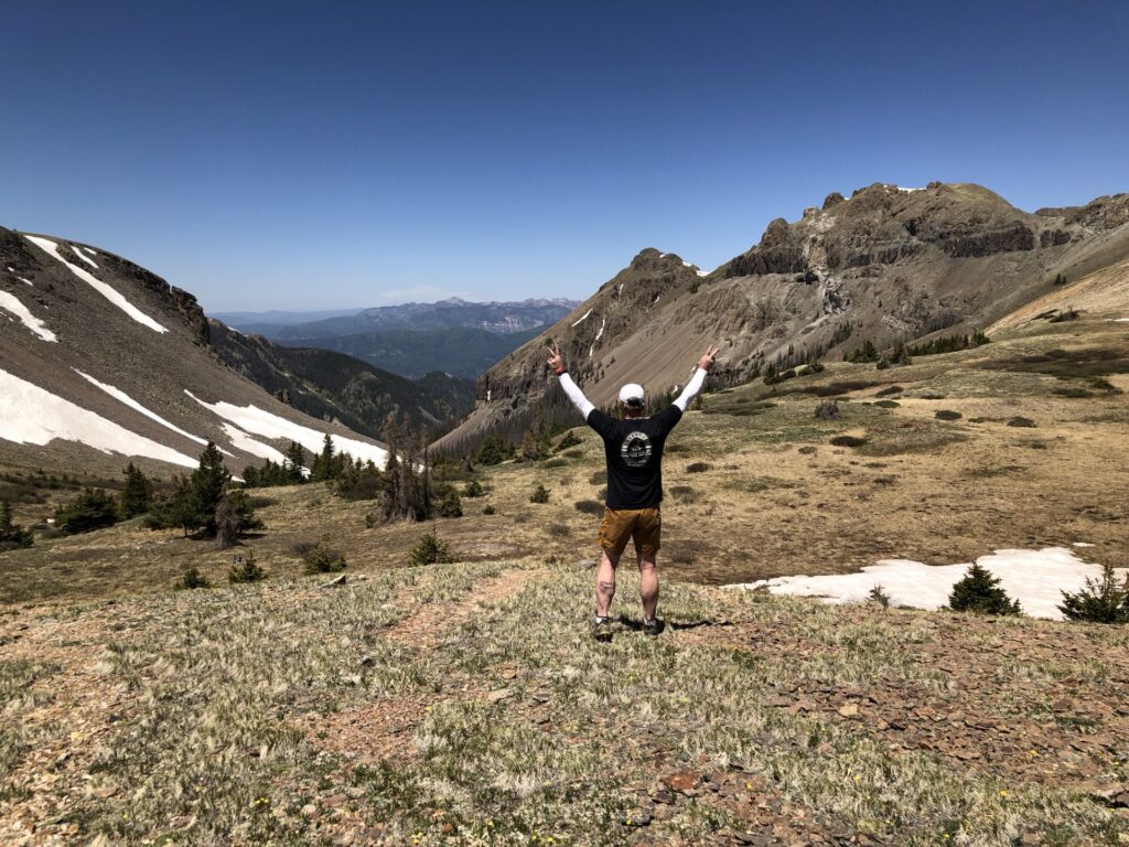 Terry hiking