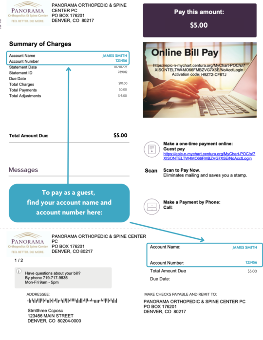 Pay My Bill 1 Fake patient invoice 8. 5 × 11 in 540x699 1