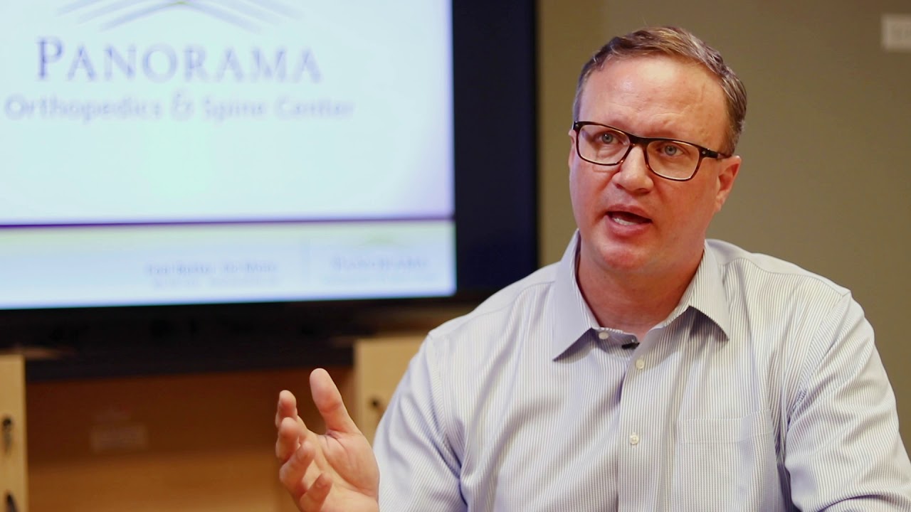 Dr. Ronald hugate, md explaining the recovery process from a ganz osteotomy procedure.